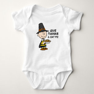Peanuts   Charlie Brown Pilgrim Baby Bodysuit