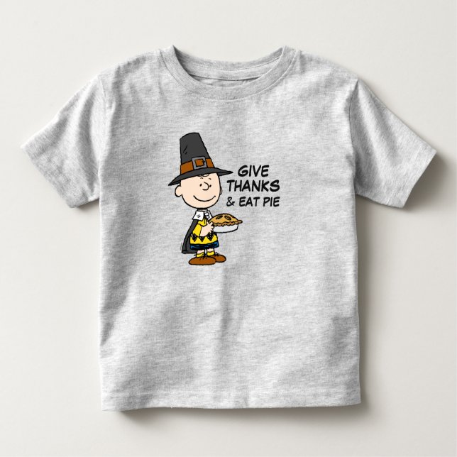 Peanuts | Charlie Brown Pilgrim Toddler T-Shirt (Front)