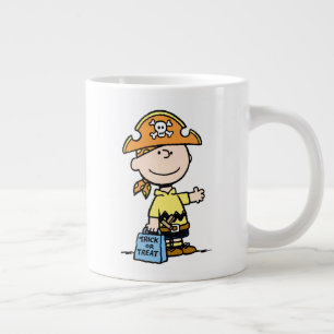 Peanuts Charlie Brown Pirate Halloween Large Coffee Mug