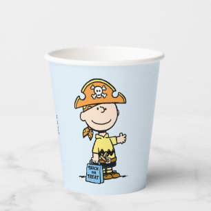 Peanuts Charlie Brown Pirate Halloween Paper Cups