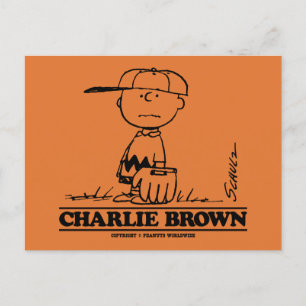 Peanuts   Charlie Brown Playing Ball Postcard