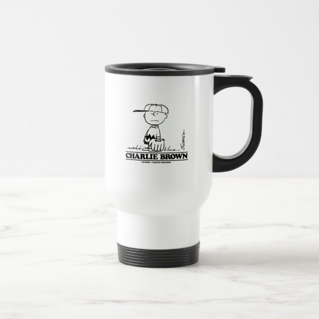 Peanuts | Charlie Brown Playing Ball Travel Mug (Right)