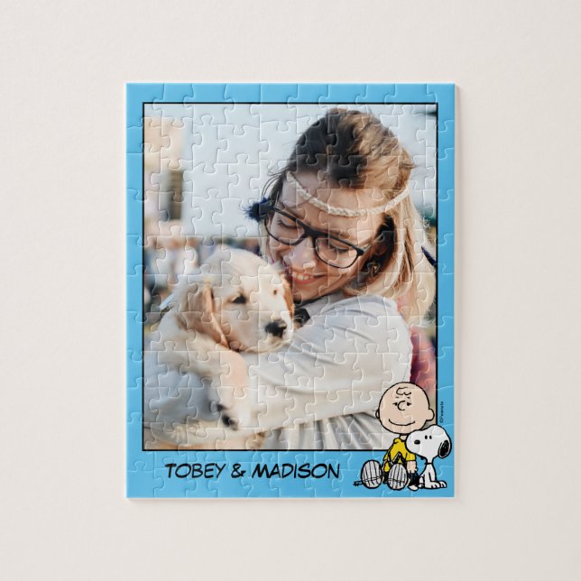 Peanuts | Charlie Brown & Snoopy Custom Photo Jigsaw Puzzle (Vertical)