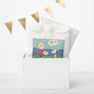 Peanuts Charlie Brown Snoopy Well You Did It Grad Favour Bags