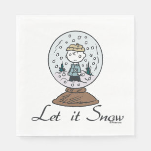Peanuts   Charlie Brown Snow Globe Napkin