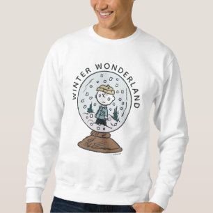 Peanuts   Charlie Brown Snow Globe Sweatshirt