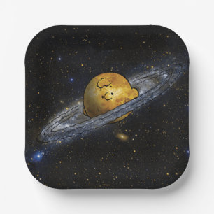 Peanuts   Charlie Brown Spaced Out Paper Plate