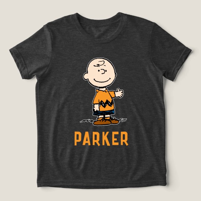 Peanuts | Charlie Brown Tri-Blend Shirt (Design Front)