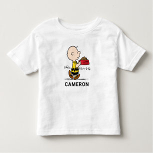Peanuts   Charlie Brown with Snoopy's Dish Toddler T-Shirt