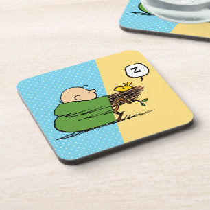 Peanuts   Charlie Brown & Woodstock Half & Half Coaster