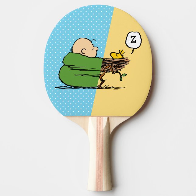 Peanuts | Charlie Brown & Woodstock Half & Half Ping Pong Paddle (Front)