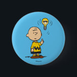 Peanuts | Charlie Brown's Light Bulb Idea 6 Cm Round Badge<br><div class="desc">Check out this fun Peanuts design featuring Charlie Brown.</div>