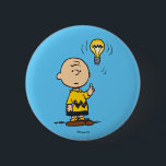 Peanuts | Charlie Brown's Light Bulb Idea 6 Cm Round Badge<br><div class="desc">Check out this fun Peanuts design featuring Charlie Brown.</div>