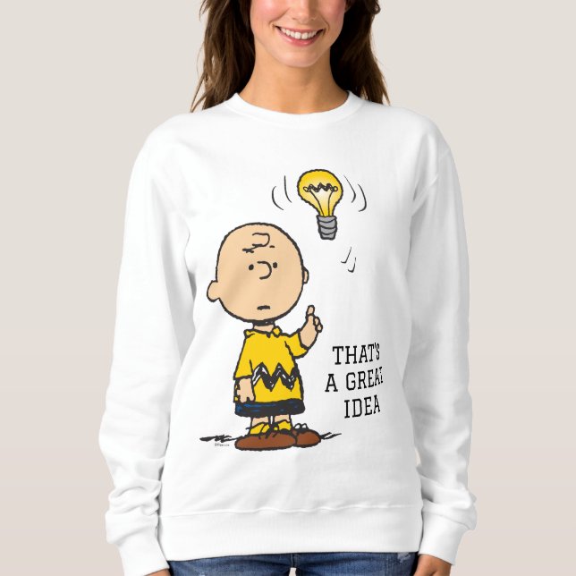 Peanuts | Charlie Brown's Light Bulb Idea Sweatshirt (Front)