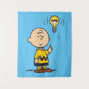 Peanuts   Charlie Brown's Light Bulb Idea Tapestry