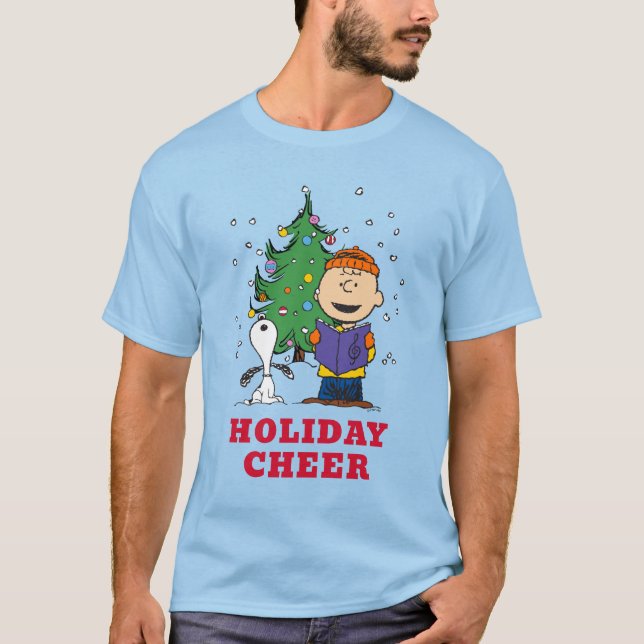 Peanuts | Christmas Caroling T-Shirt (Front)