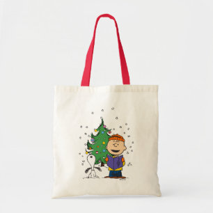 Peanuts Christmas Caroling Tote Bag