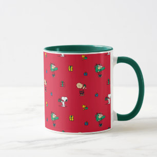 Peanuts Christmas Gift Giving Red Mug