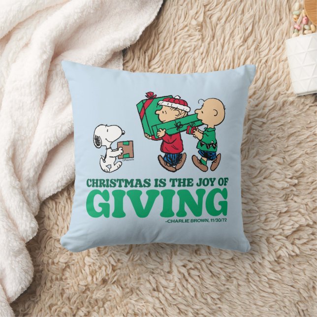 Peanuts | Christmas is the Joy of Giving Cushion (Blanket)