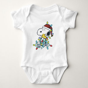 Peanuts Christmas Love and Lights Baby Bodysuit