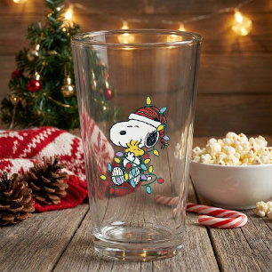 Peanuts Christmas Love and Lights Glass