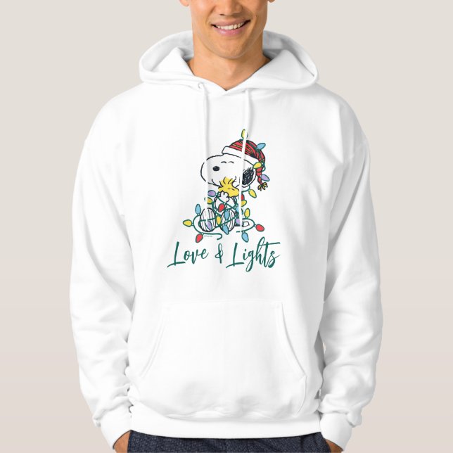 Peanuts | Christmas Love and Lights Hoodie (Front)