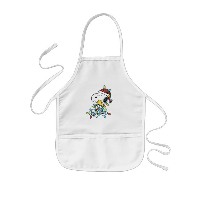 Peanuts | Christmas Love and Lights Kids Apron (Front)