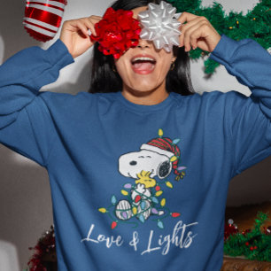 Peanuts   Christmas Love and Lights Sweatshirt