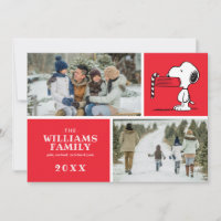 Peanuts Christmas Snoopy Family Photo Collage
