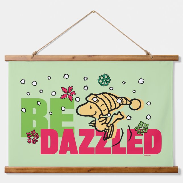 Peanuts | Christmas Woodstock Be Dazzled Hanging Tapestry (Front)