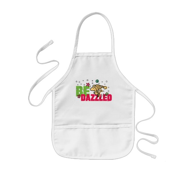 Peanuts | Christmas Woodstock Be Dazzled Kids Apron (Front)