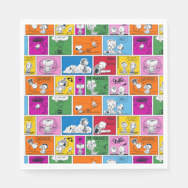 PEANUTS | Classic Comic Pattern Napkin (Front)