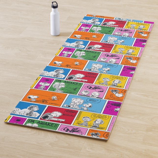 PEANUTS | Classic Comic Pattern Yoga Mat (In Situ)