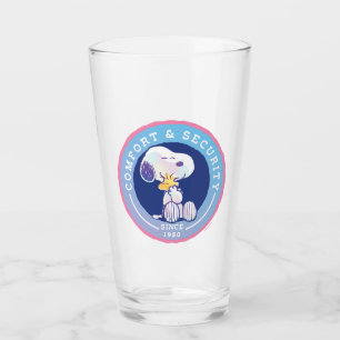 Peanuts   Comfort & Security Badge Blue Glass