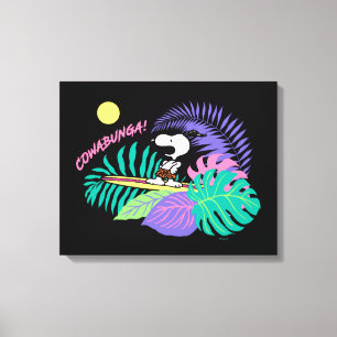 Peanuts   Cowabunga Snoopy Canvas Print