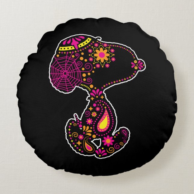 Peanuts | Decorated Day of the Dog Round Cushion (Front)
