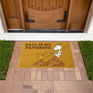 Peanuts Fall Is My Favourite Doormat