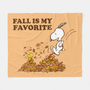 Peanuts   Fall Is My Favourite Fleece Blanket