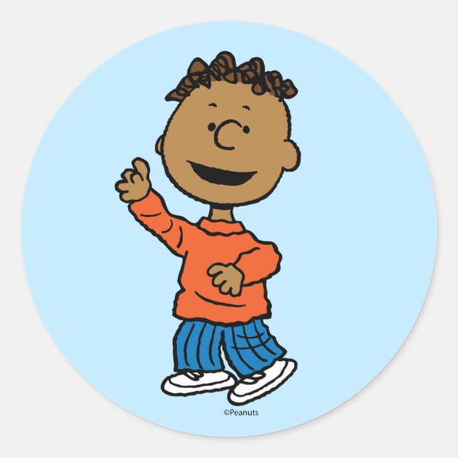 Peanuts | Franklin Classic Round Sticker (Front)