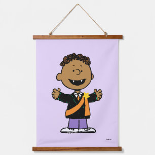 Peanuts Franklin Halloween Vampire Hanging Tapestry