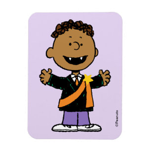 Peanuts Franklin Halloween Vampire Magnet