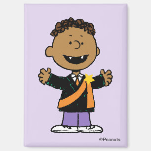 Peanuts Franklin Halloween Vampire Magnet