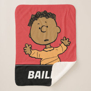 Peanuts   Franklin Look Sherpa Blanket