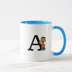 Peanuts   Franklin Monogram A Mug