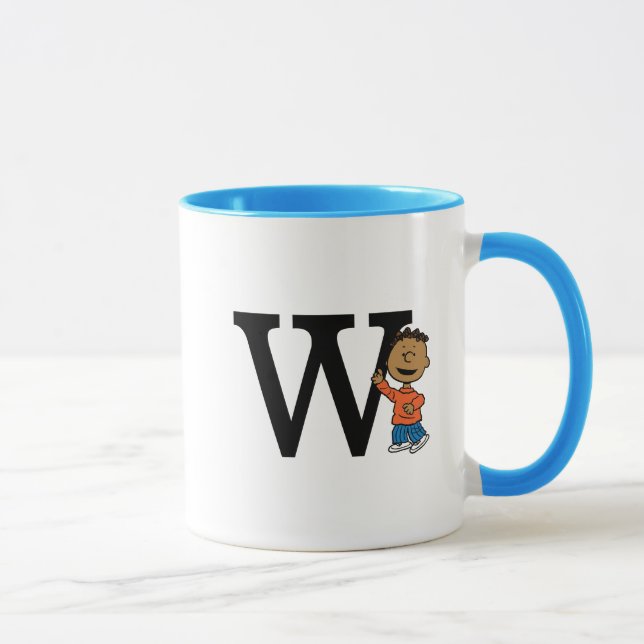 Peanuts | Franklin Monogram W Mug (Right)
