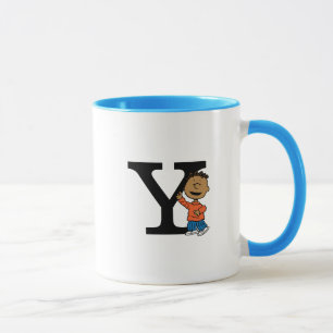 Peanuts   Franklin Monogram Y Mug