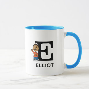 Peanuts   Franklin Name & Monogram E Mug