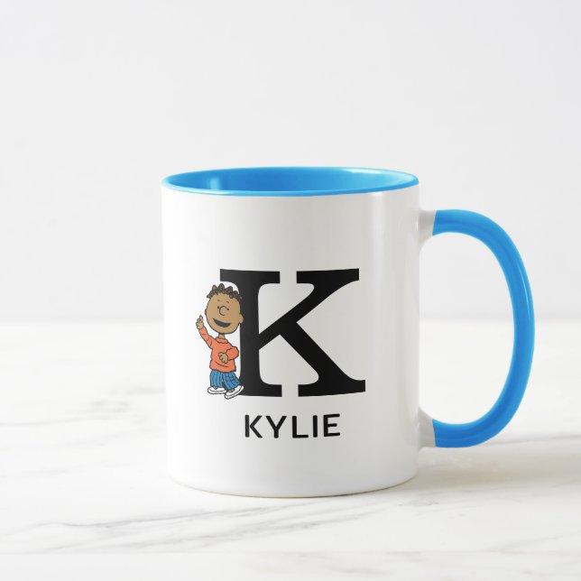 Peanuts | Franklin Name & Monogram K Mug (Right)
