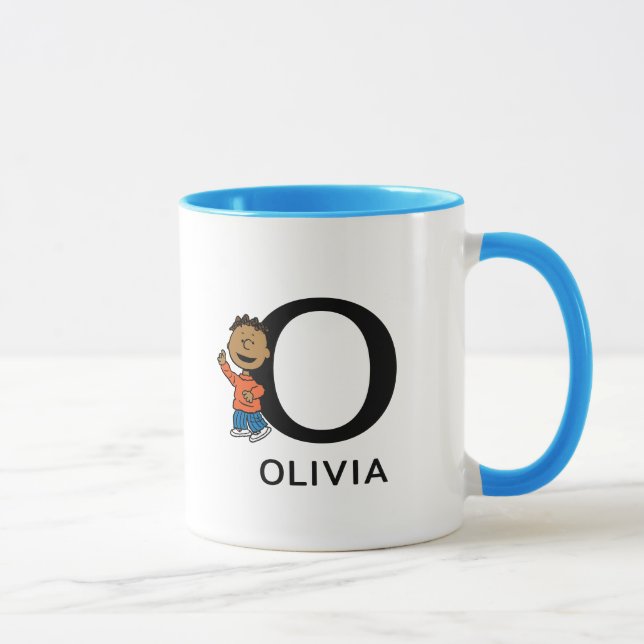 Peanuts | Franklin Name & Monogram O Mug (Right)