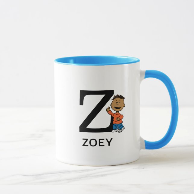 Peanuts | Franklin Name & Monogram Z Mug (Right)
